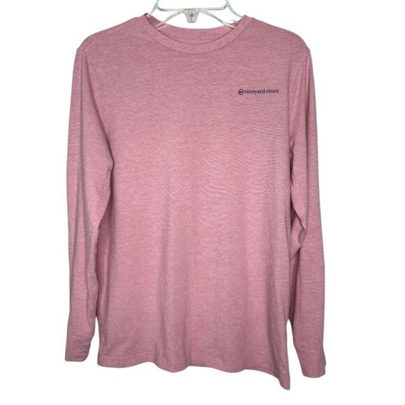 Vineyard Vines Pink Boys M Long Sleeve Edgartown T-shirt - Picture 1 of 7
